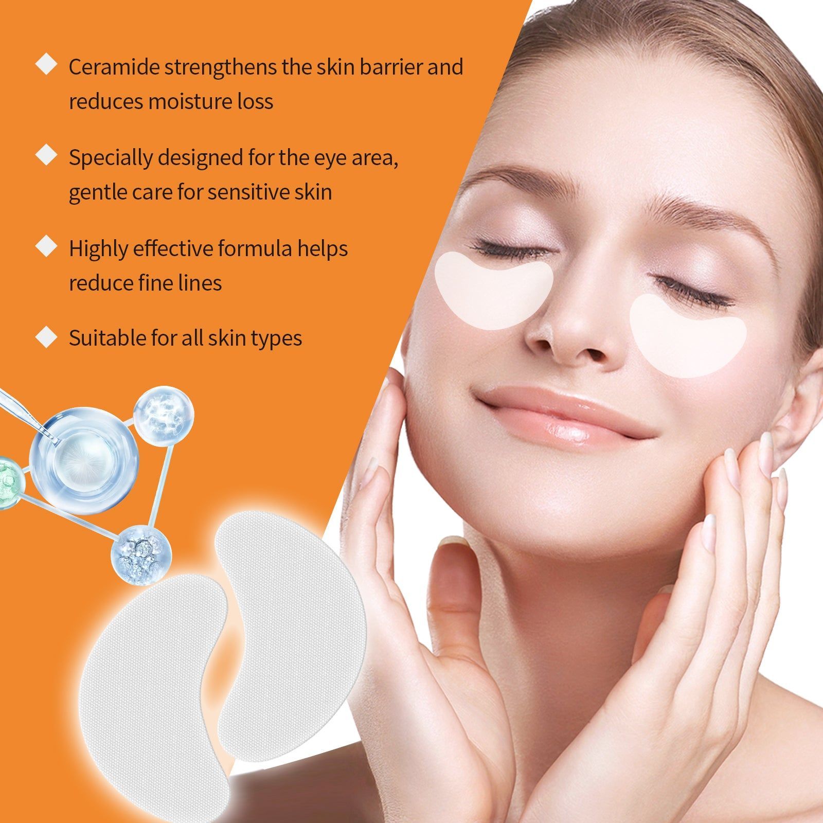 Collagen Eye Mask Moisturize Brighten Reduce Fine Lines Hydrating ,24patches