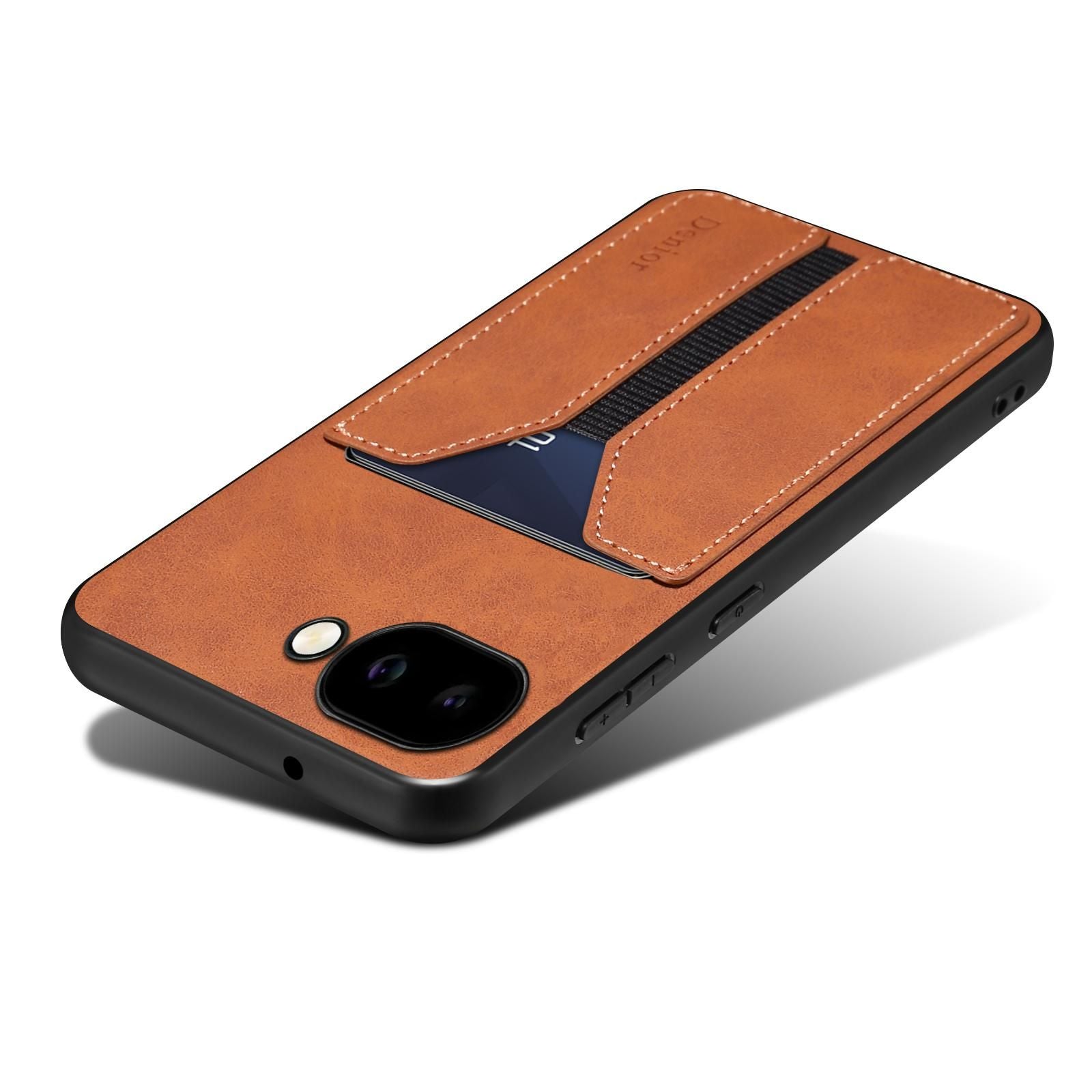 Denior DV Elastic Card Slot PU Case For Google Pixel 9a