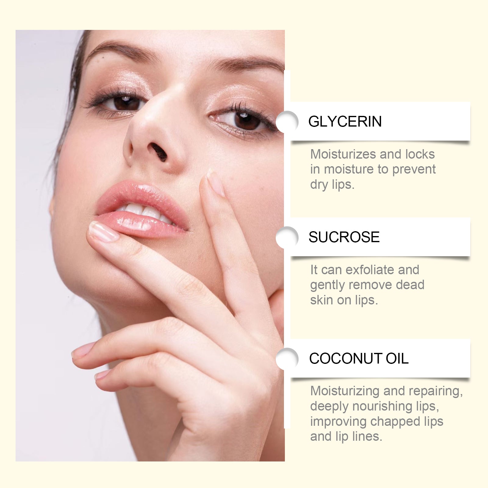 Brown Sugar Lip Scrub, Lip Care Exfoliating Mask, Moisturizing & Repair ,30g