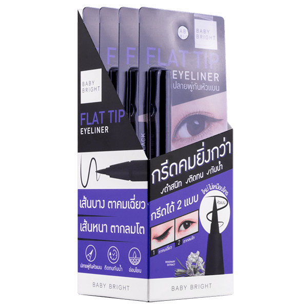 Flat Tip Eyeliner 0.7g Baby Bright (M)