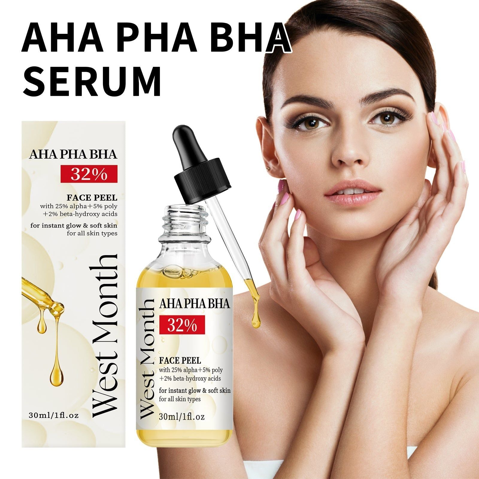 Glow Up Pore Tightening Serum, Brightening, Exfoliating, Anti-Aging, Clear Skin ,30ml