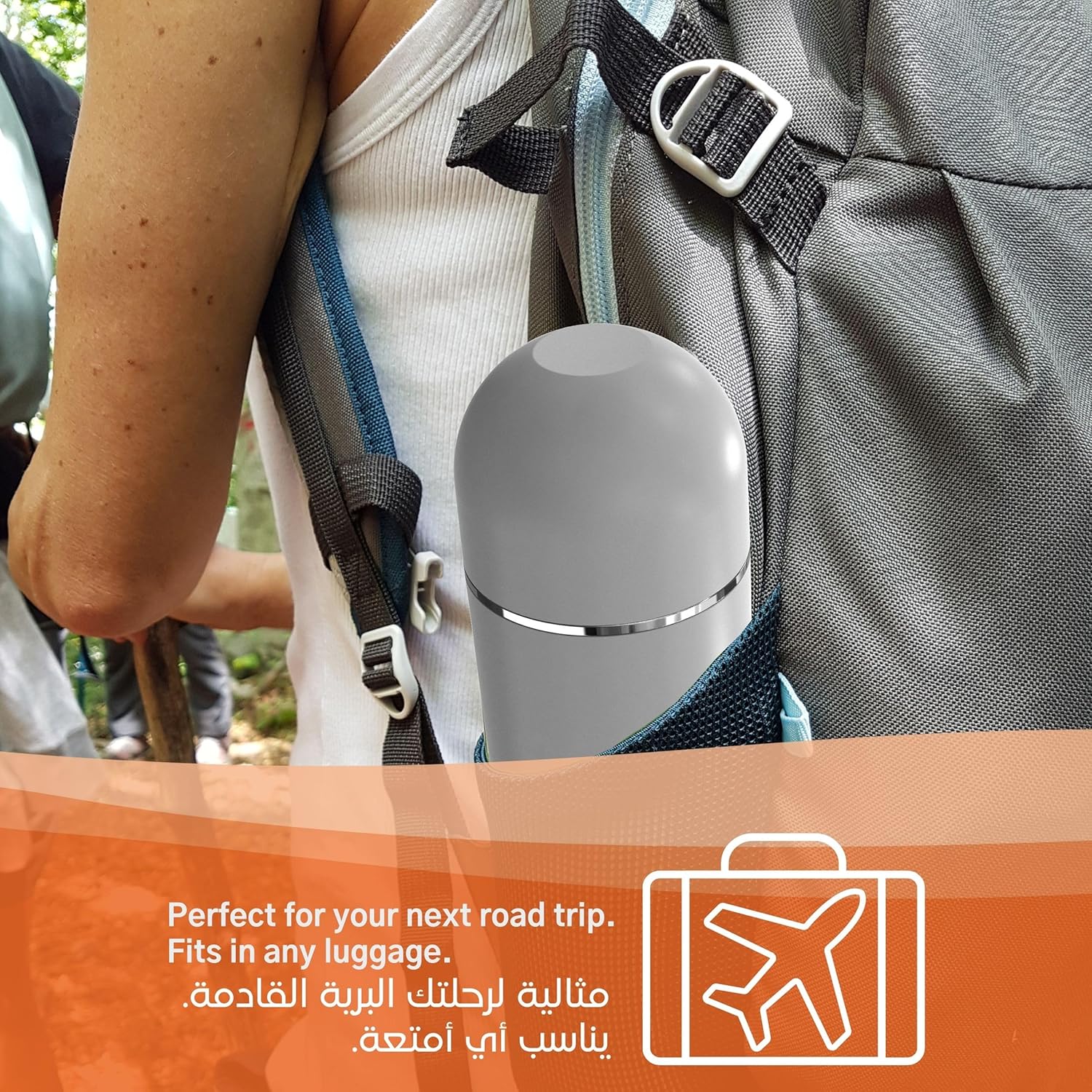 KISTENMACHER TRAVEDELITY, Portable Bidet Sprayer, white, for outdoor, camping trips or traveling