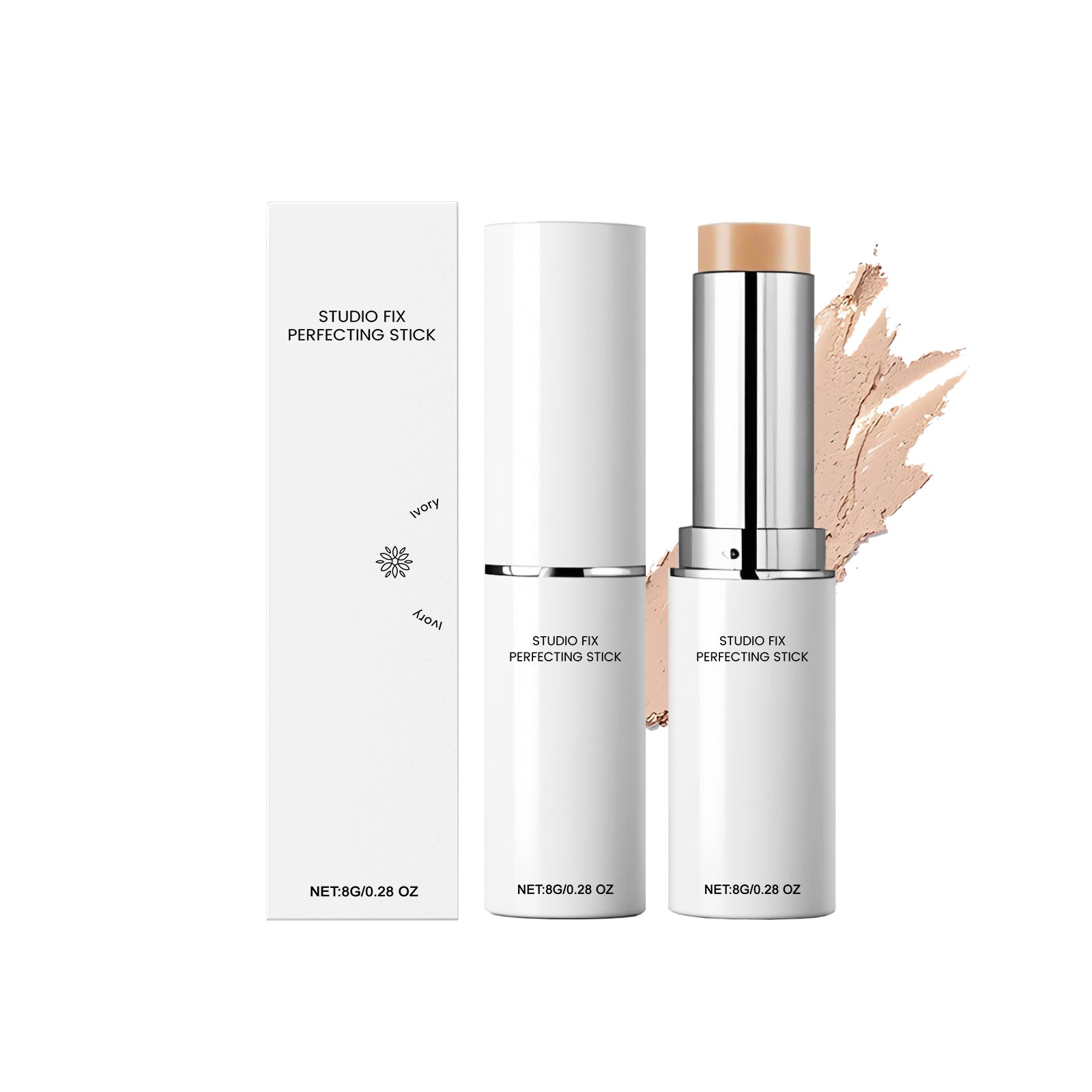 Brightening Stick Concealer Foundation, Natural Makeup, Long-lasting, Flawless Skin ,8g