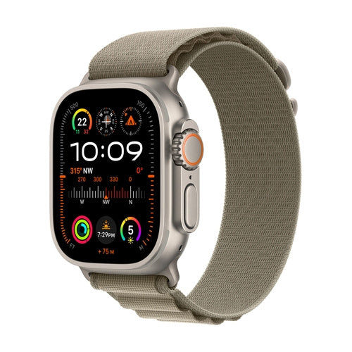 Ultra 2 GPS + Cellular, 49mm Titanium Alpine Loop Large
