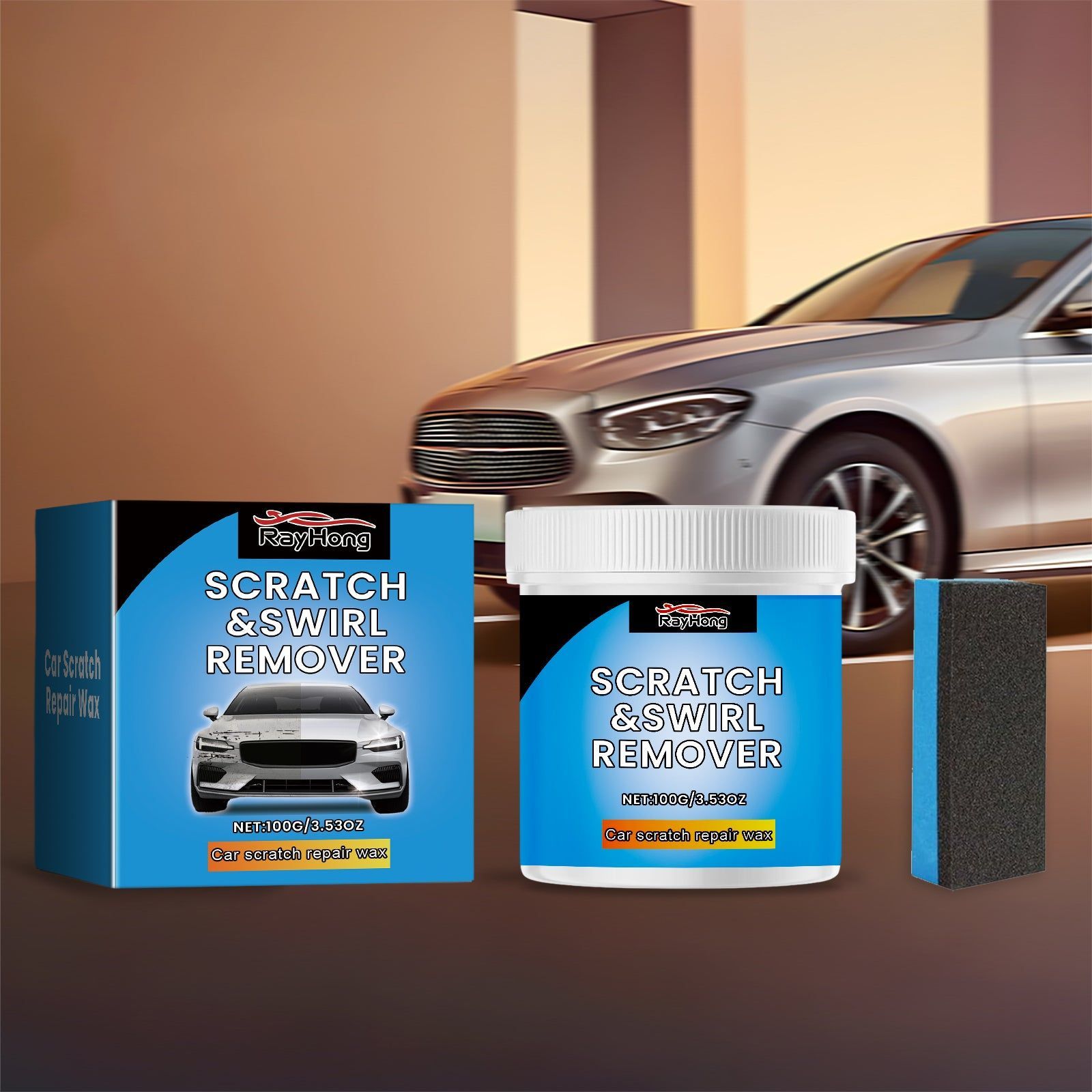 Car Scratch Repair Cream, Fast Auto Coating, Restore Shine, Easy DIY Fix ,1set