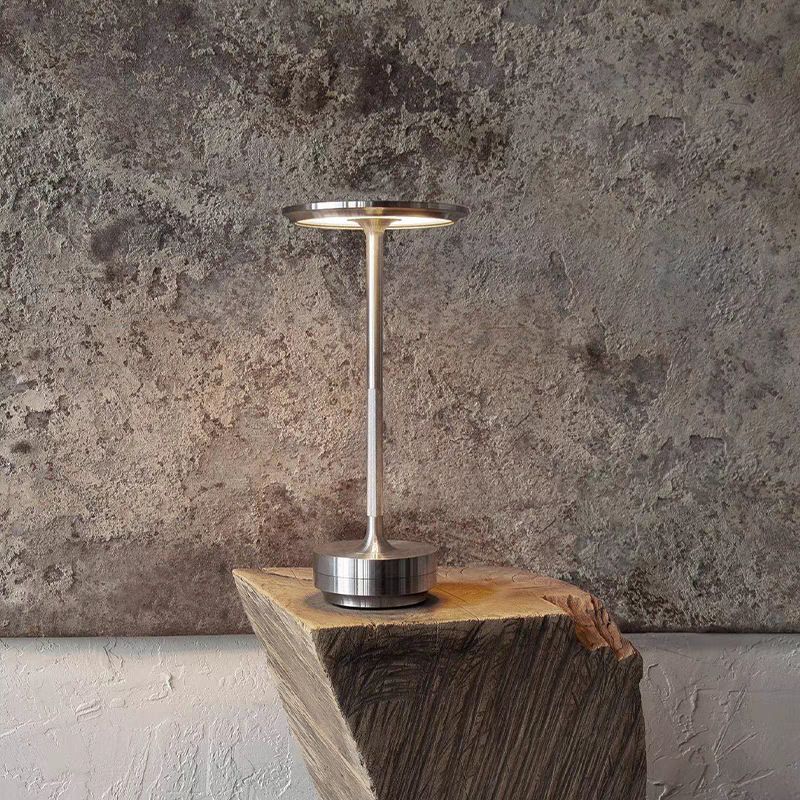 UFO Aluminum USB Touch LED Desk Lamp Silver