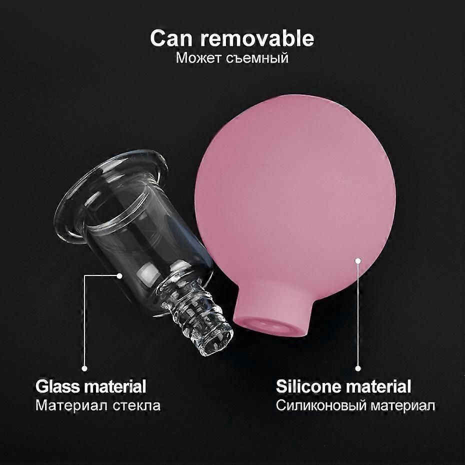 2pcs Glass Vacuum Cupping Set for Body and Face Massage