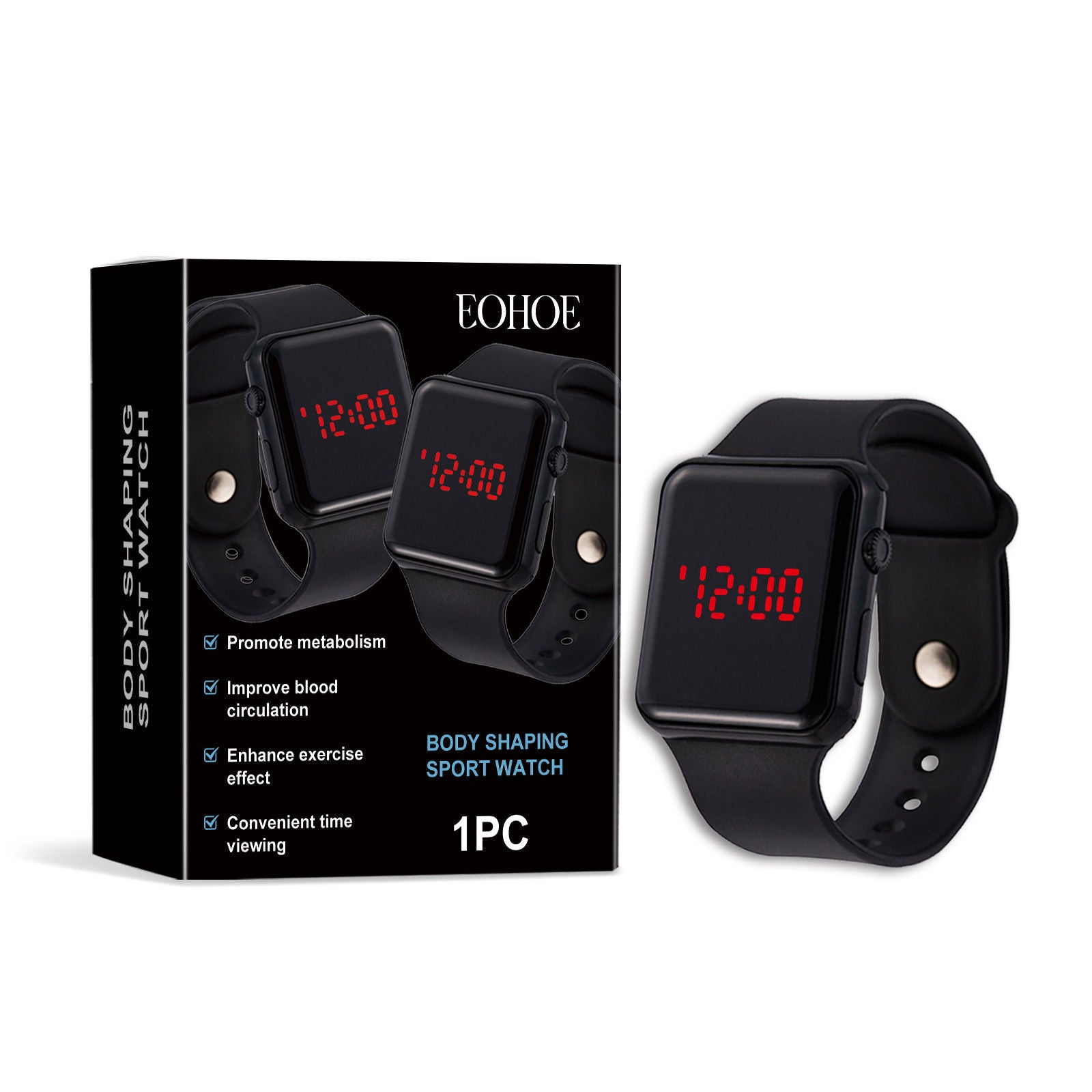 Eco-Friendly Sports Watch, Fitness Tracker, All-Day Time Management, Outdoor & Daily Use ,1pcs