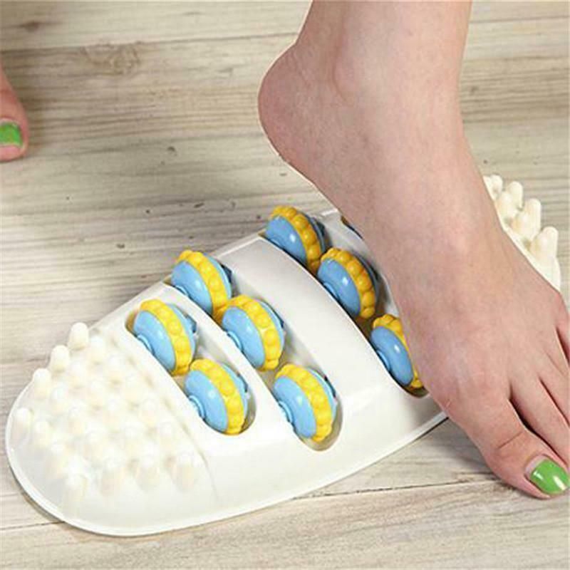 Roller Wheel Feet Massager Acupuncture Point Massage Therapy Roller Foot Care