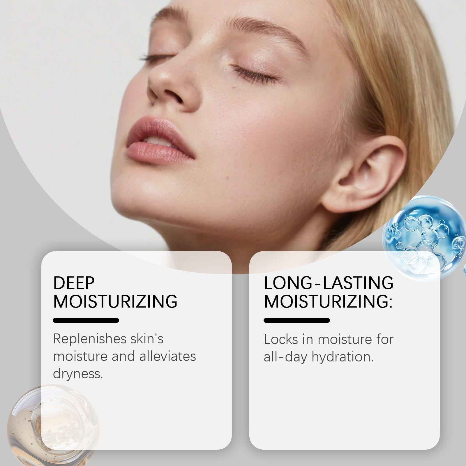 Brightening Facial Care Oil with Hyaluronic Acid, Moisturizing, Hydrating, Softening ,100ml