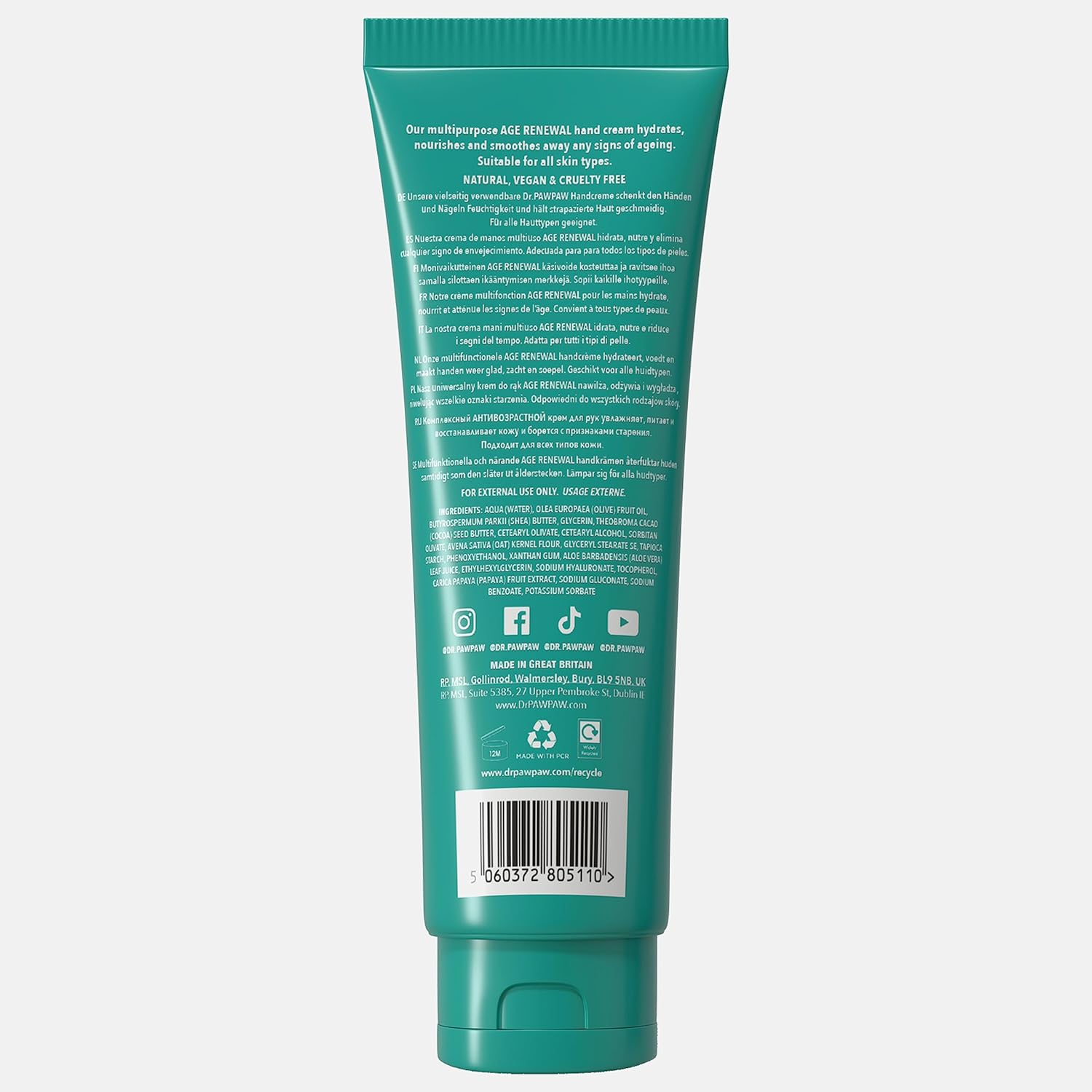 Dr Pawpaw Age Renewal Softening Hand Cream 50Ml :805134