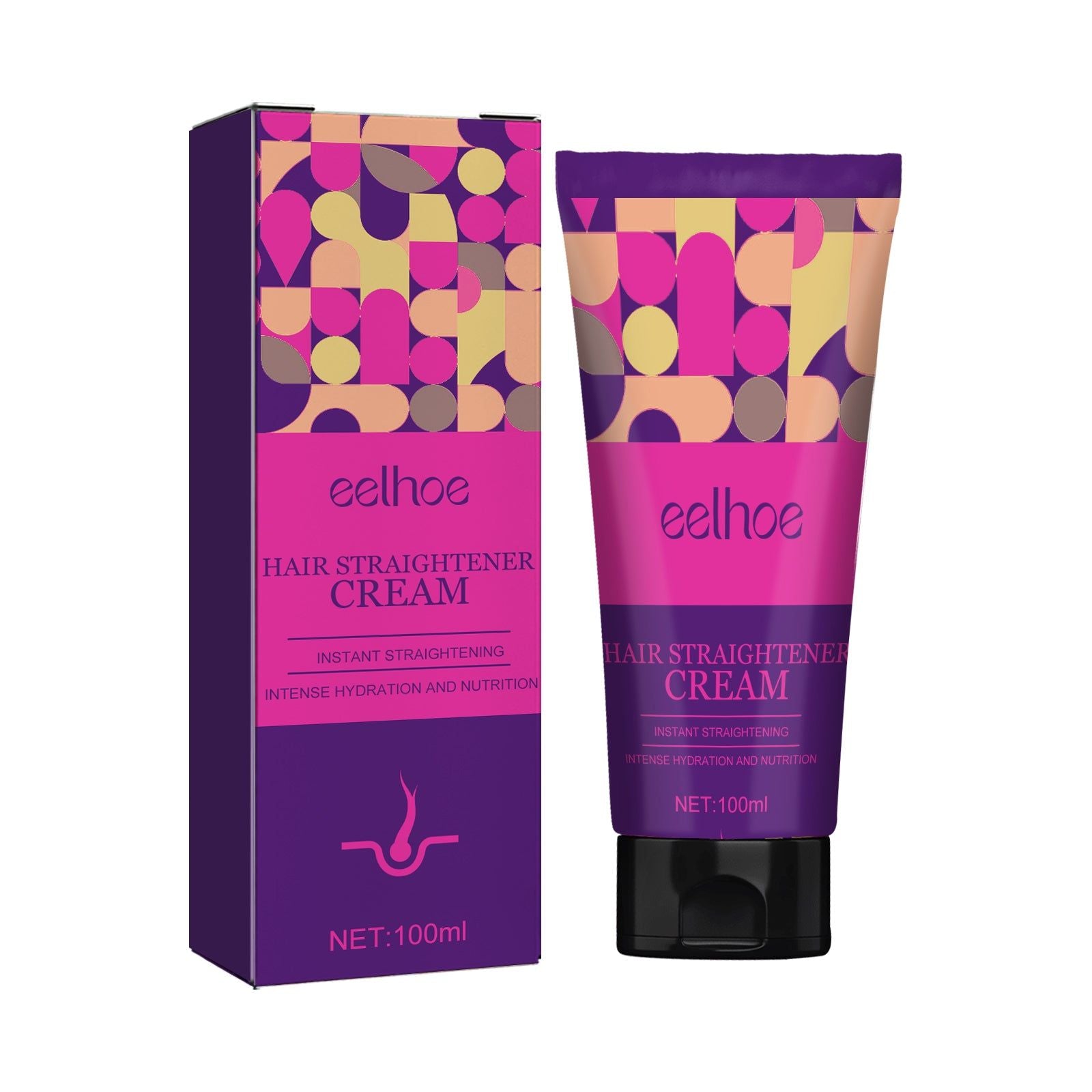 Transform Your Hair with Keratin Smoothing Cream, Long-Lasting Smooth Hair Care ,100ml