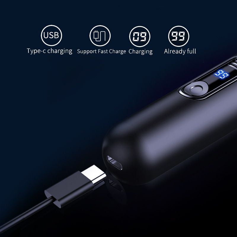 LED USB Type-C Nose Hair Trimmer