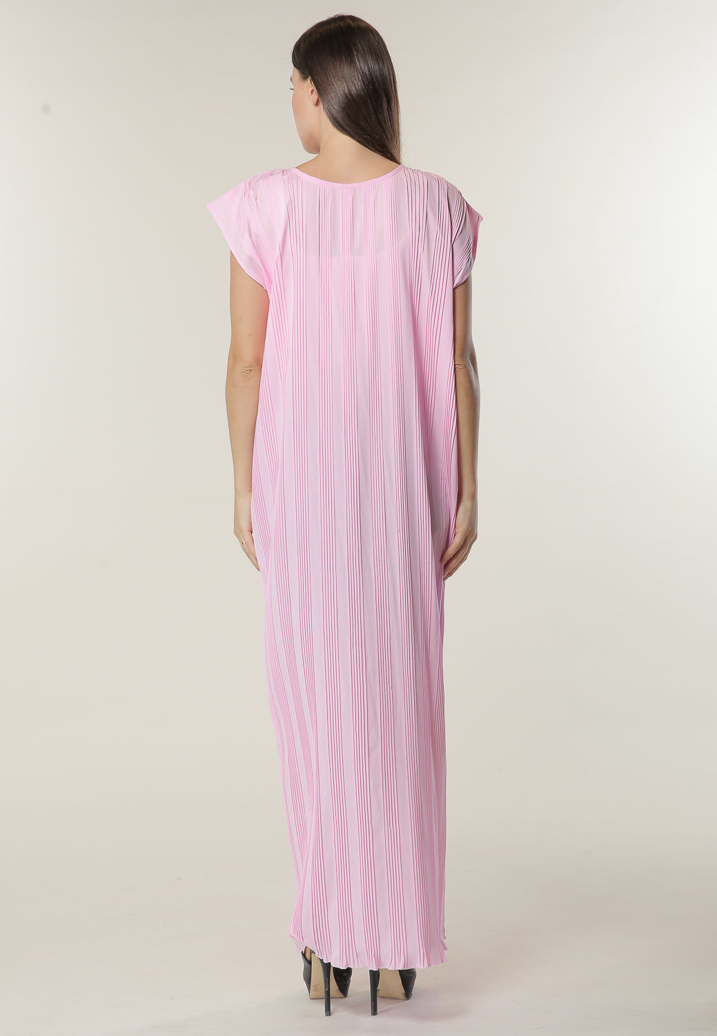 MOiSTREET Cap Sleeves Pink Under Abaya