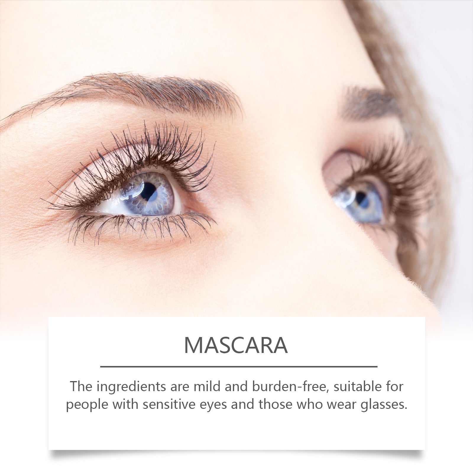 Brown Mascara, Long Curling Natural Look, Waterproof, Smudge-Proof ,7ml