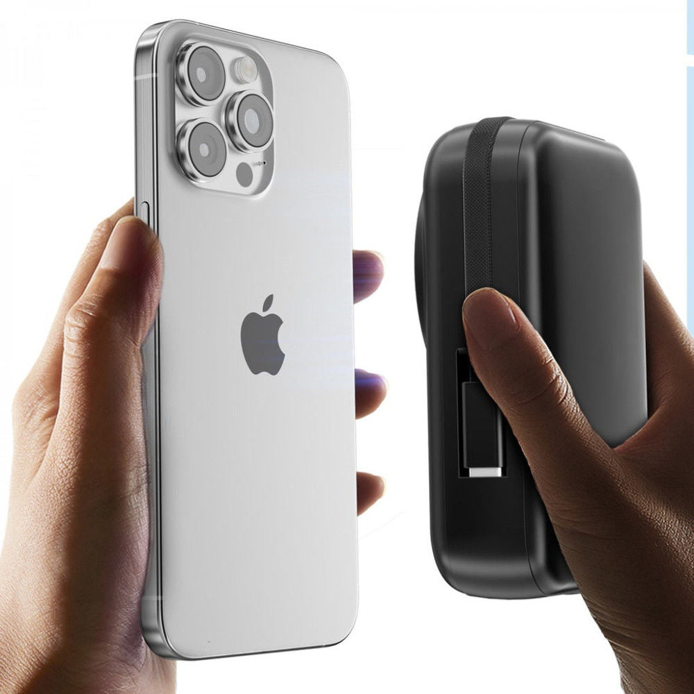 Green Lion Monaco MagSafe Power Bank 20000mAh with Wireless Charging & USB-C Fast Charging, Black