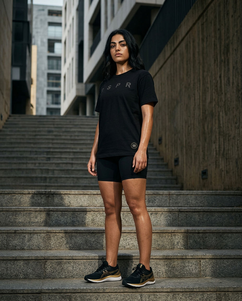 RSPR BLACK UNISEX T-SHIRT No. 19 (RSPR PRINT)