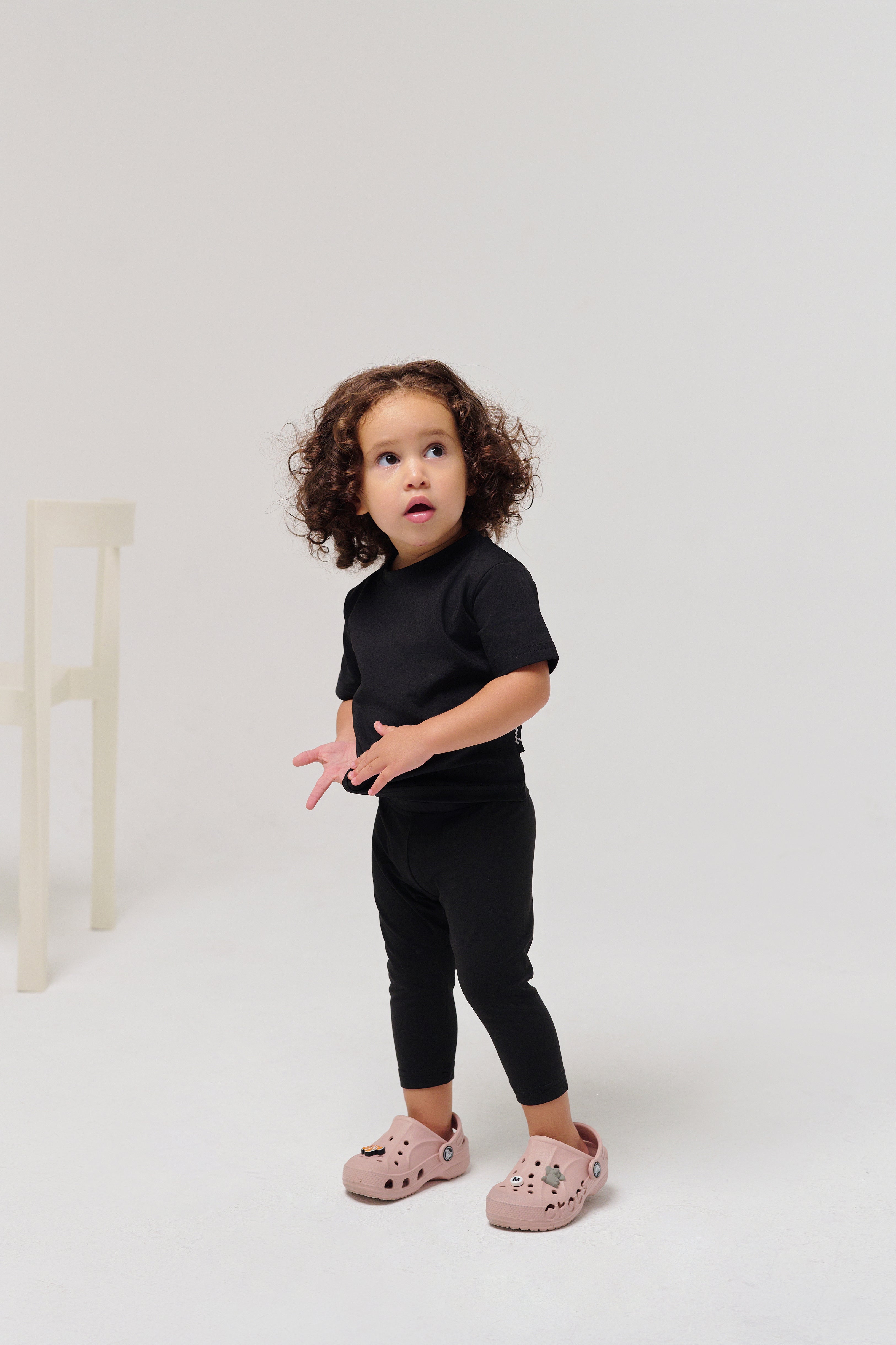 جوارب طويلة كلاسيكية للأطفال من ماركة MULU - أسود