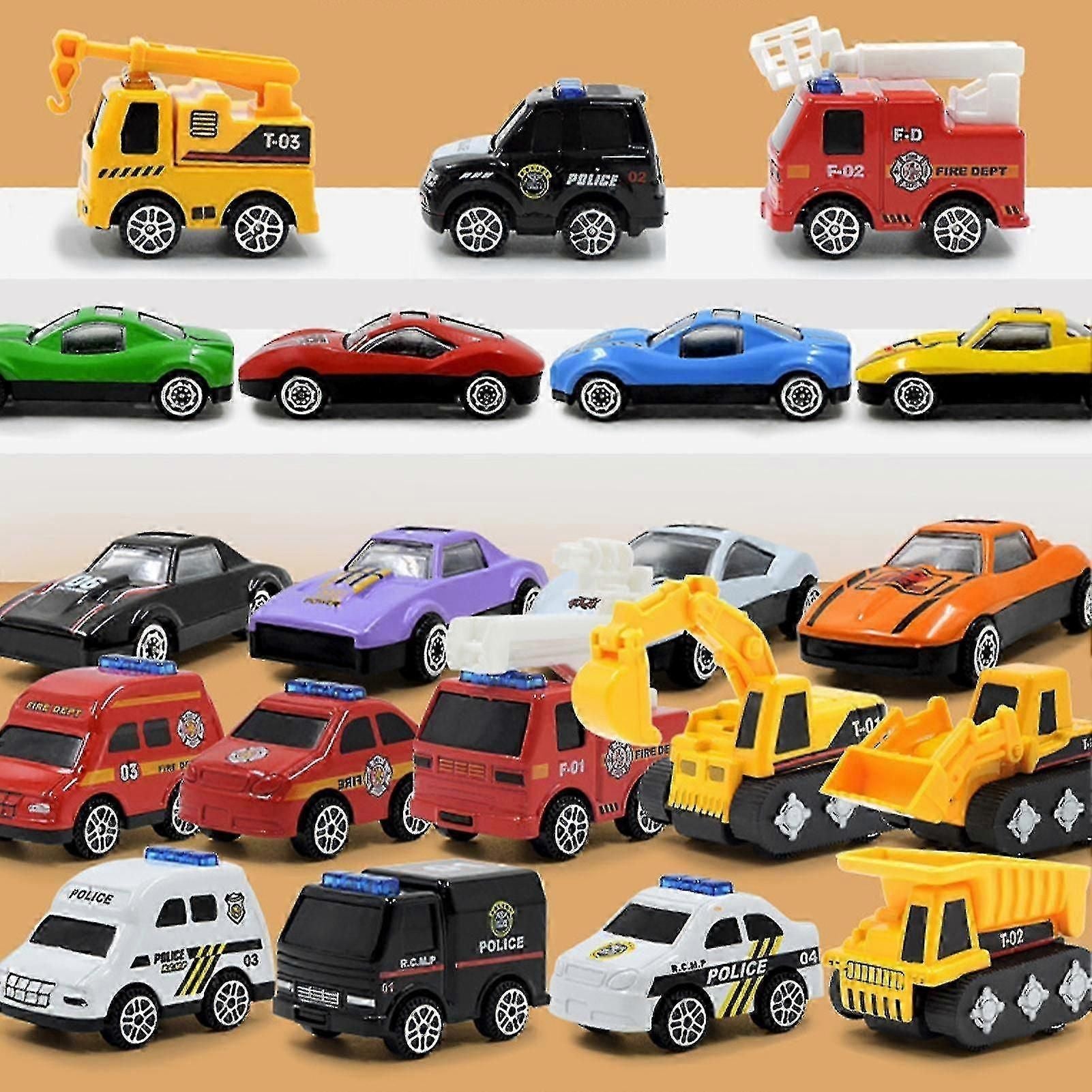 24-Day Christmas Advent Calendar Building Blocks - Educational Vehicle Toy Set for Kids Holiday Family Activities