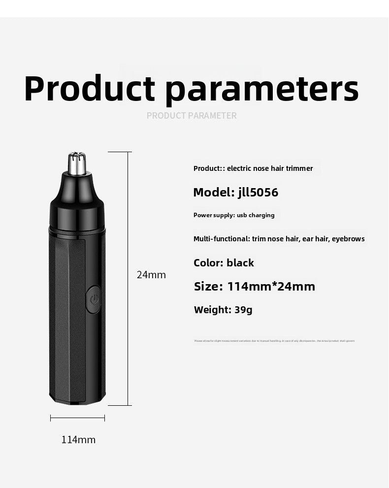 JLL5056 USB Nose Hair Trimmer