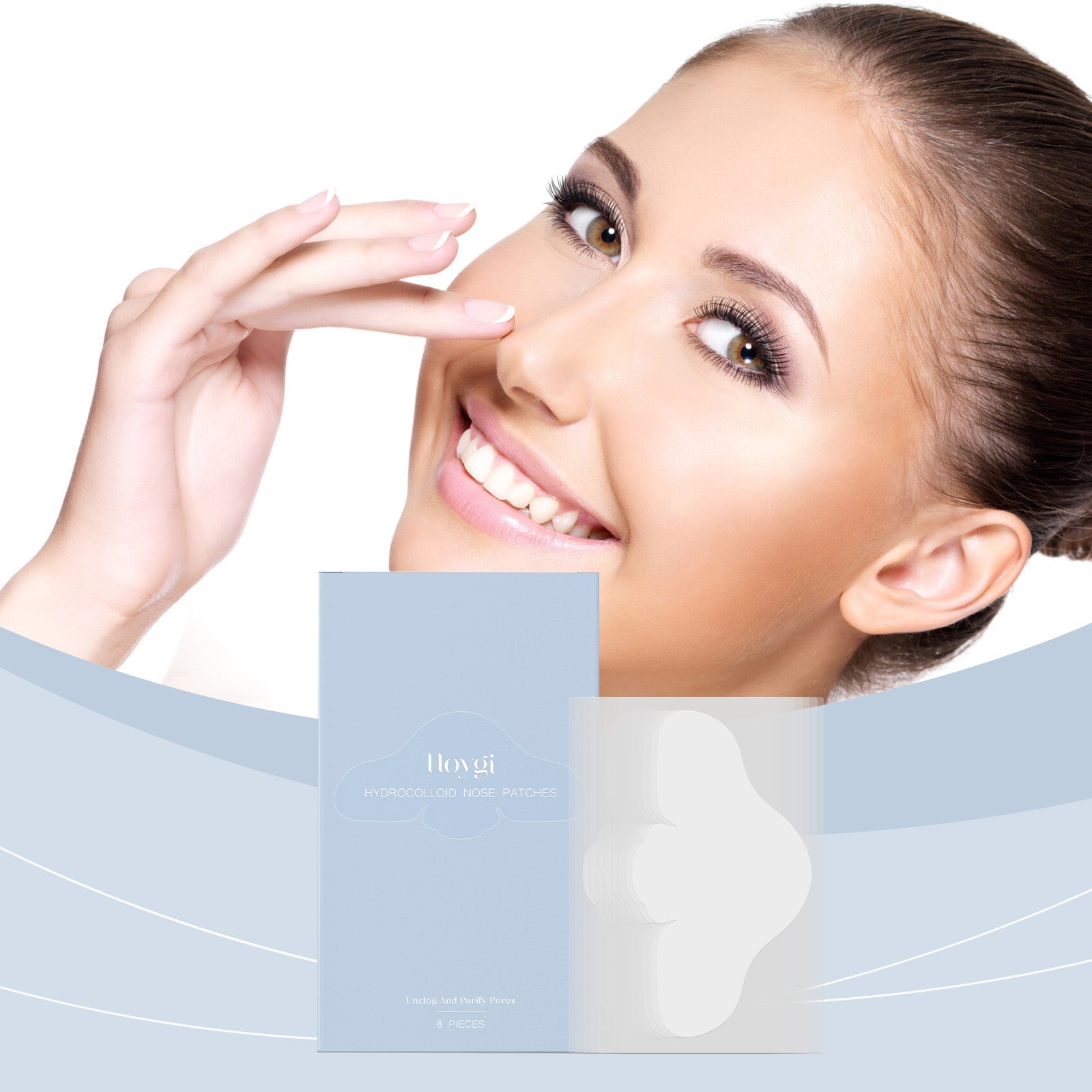 Clear Blackheads with Salicylic Acid Nose Patch, Gentle Pore Cleanser, Skin Smoother ,8pcs