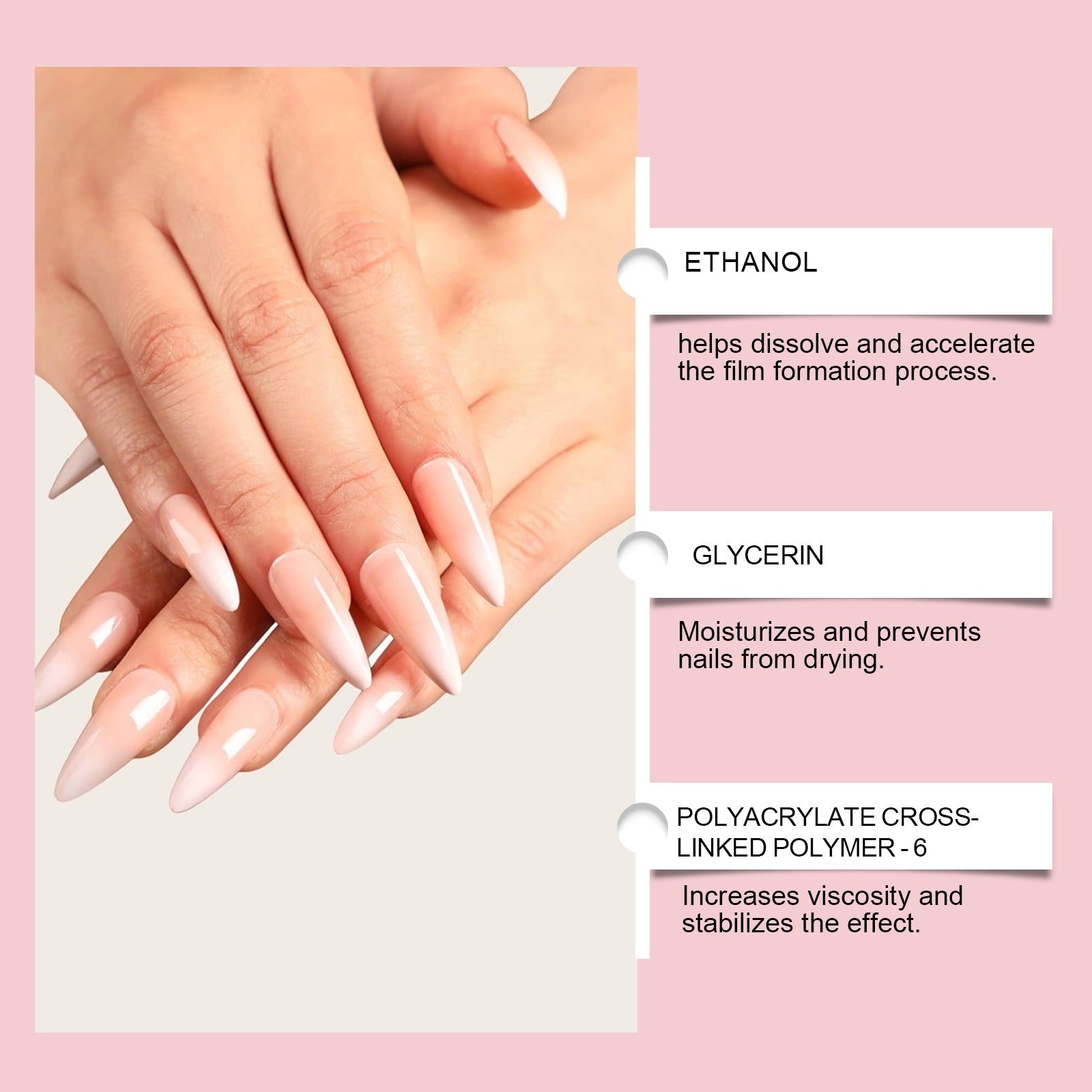 Crystal Nail Extension Adhesive, Quick Strong Nail Glue for Long-lasting Manicure ,5g