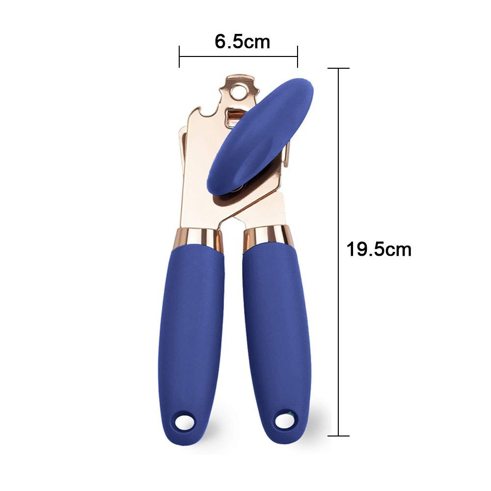 Manual Can Opener With Anti Slip Grip Handheld Smooth Edge Ergonomic