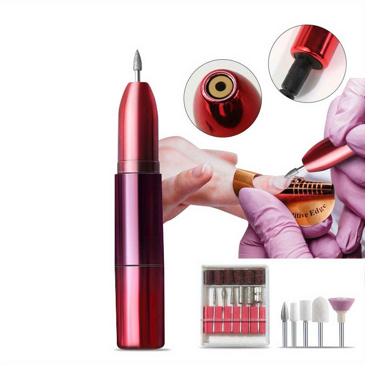 Electric Nail Drill Machine Toenail Grinder Polisher 20000 RPM Nail Filer