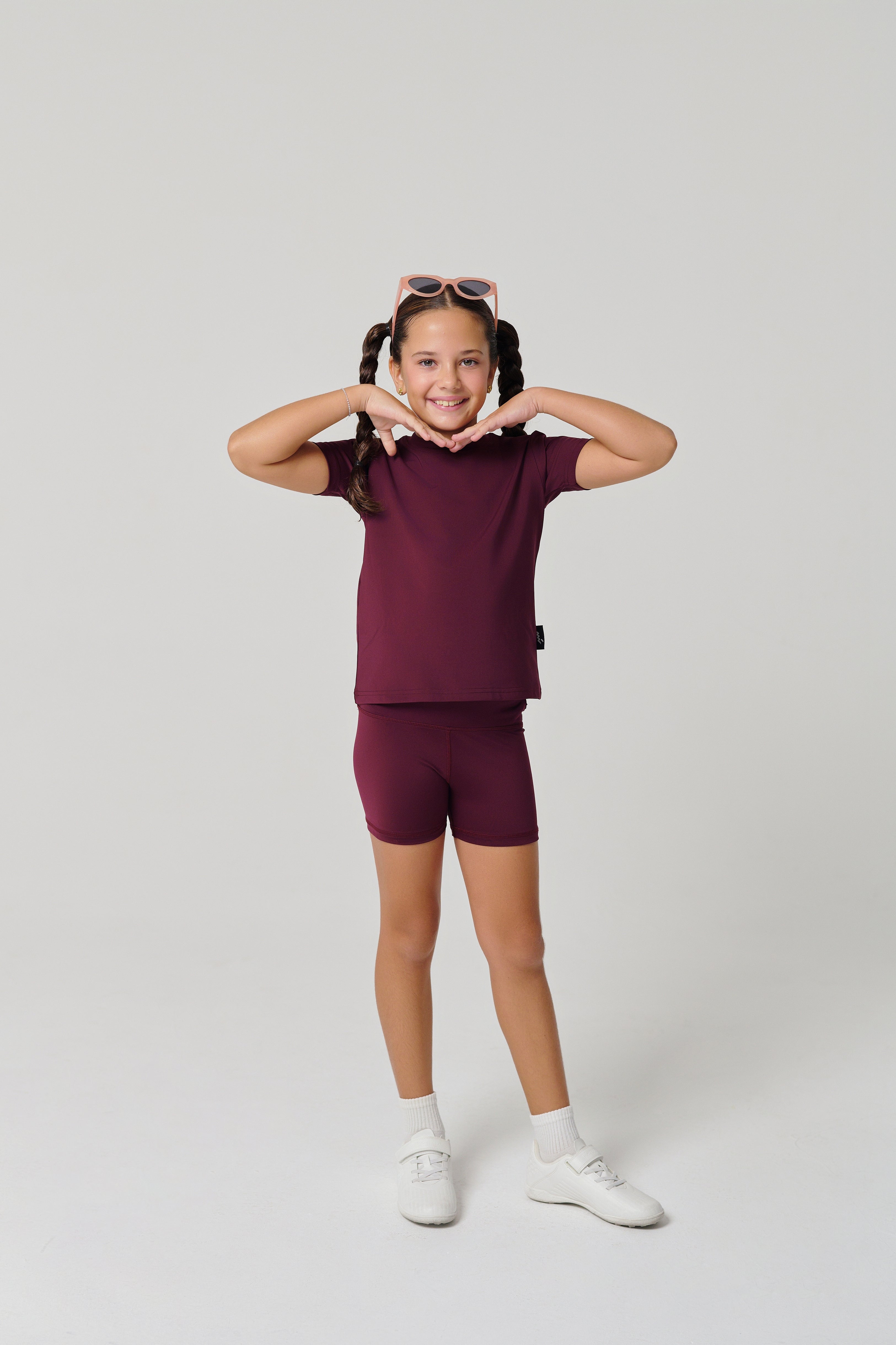 Regular Fit Kids Tights - Maroon