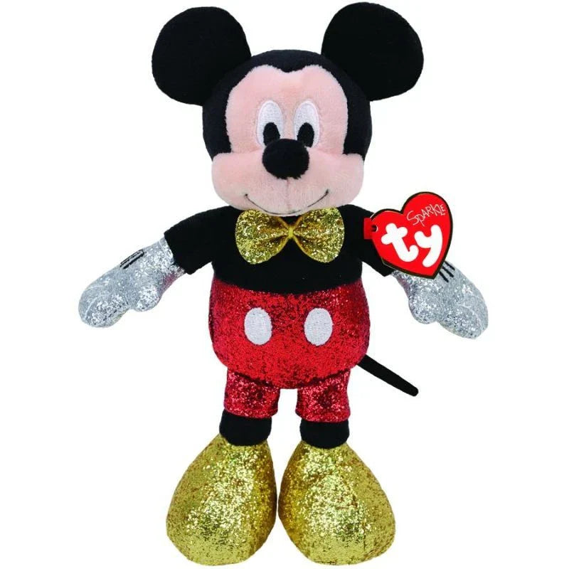TY DISNEY MICKEY SUPER RED SPARKLE MED.