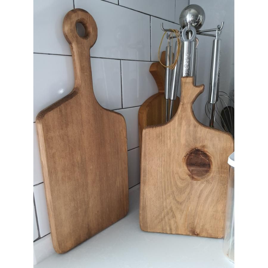 Natural Wood 2-piece Cutting Board 28*18 cm