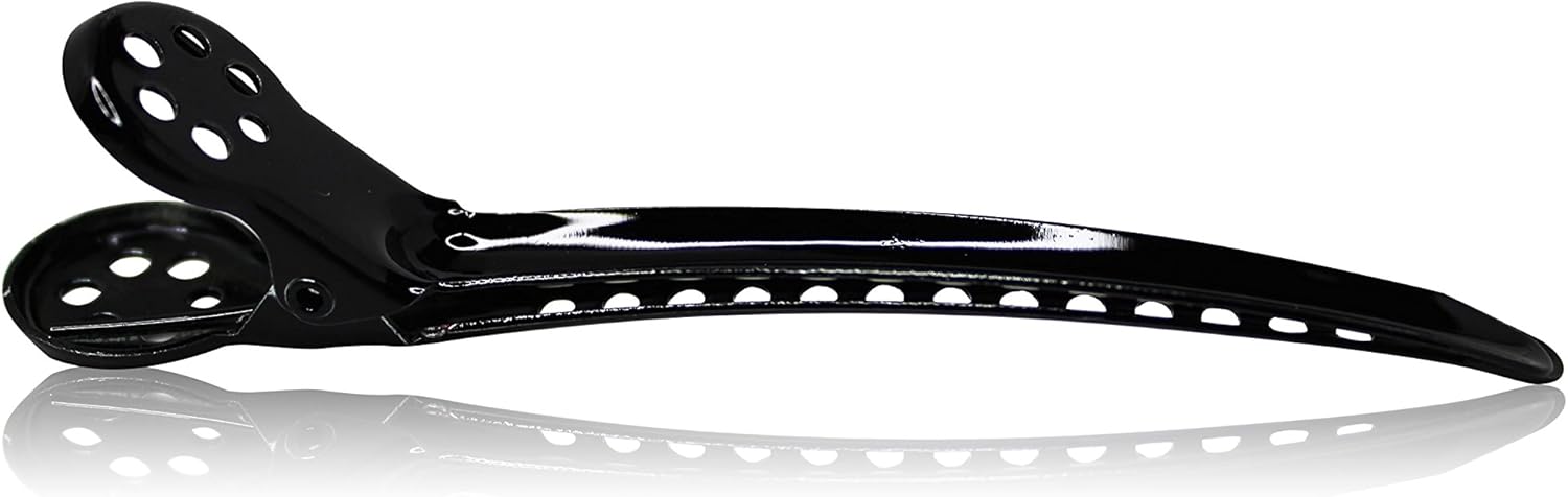 Framar Tight Tension Hair Clips, Black, Pack of 4