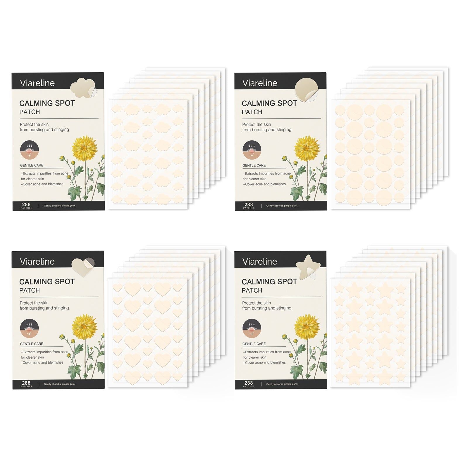 Acne Patch Care Series, Gentle Facial Care, Clear Skin, Fast Acne Repair ,288pcs