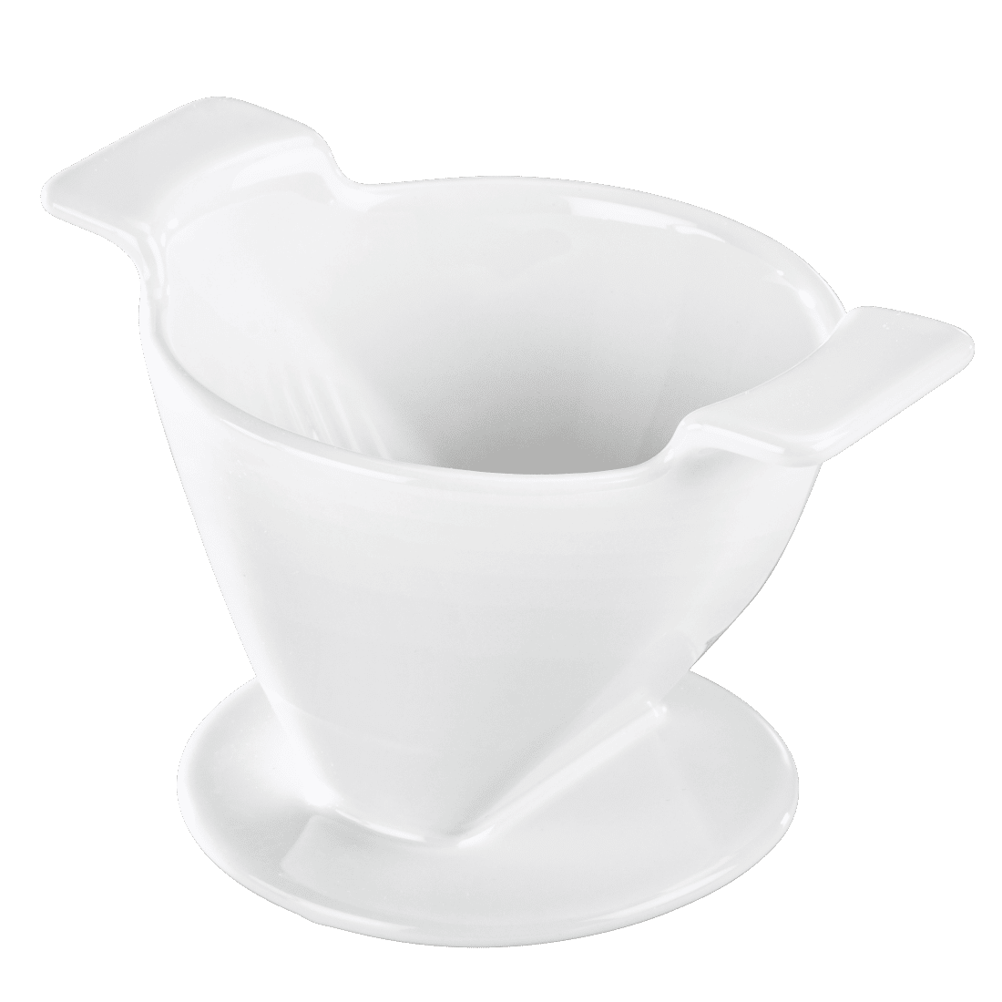 XAVAX 111241 فلتر قهوة من البورسلين، أبيض