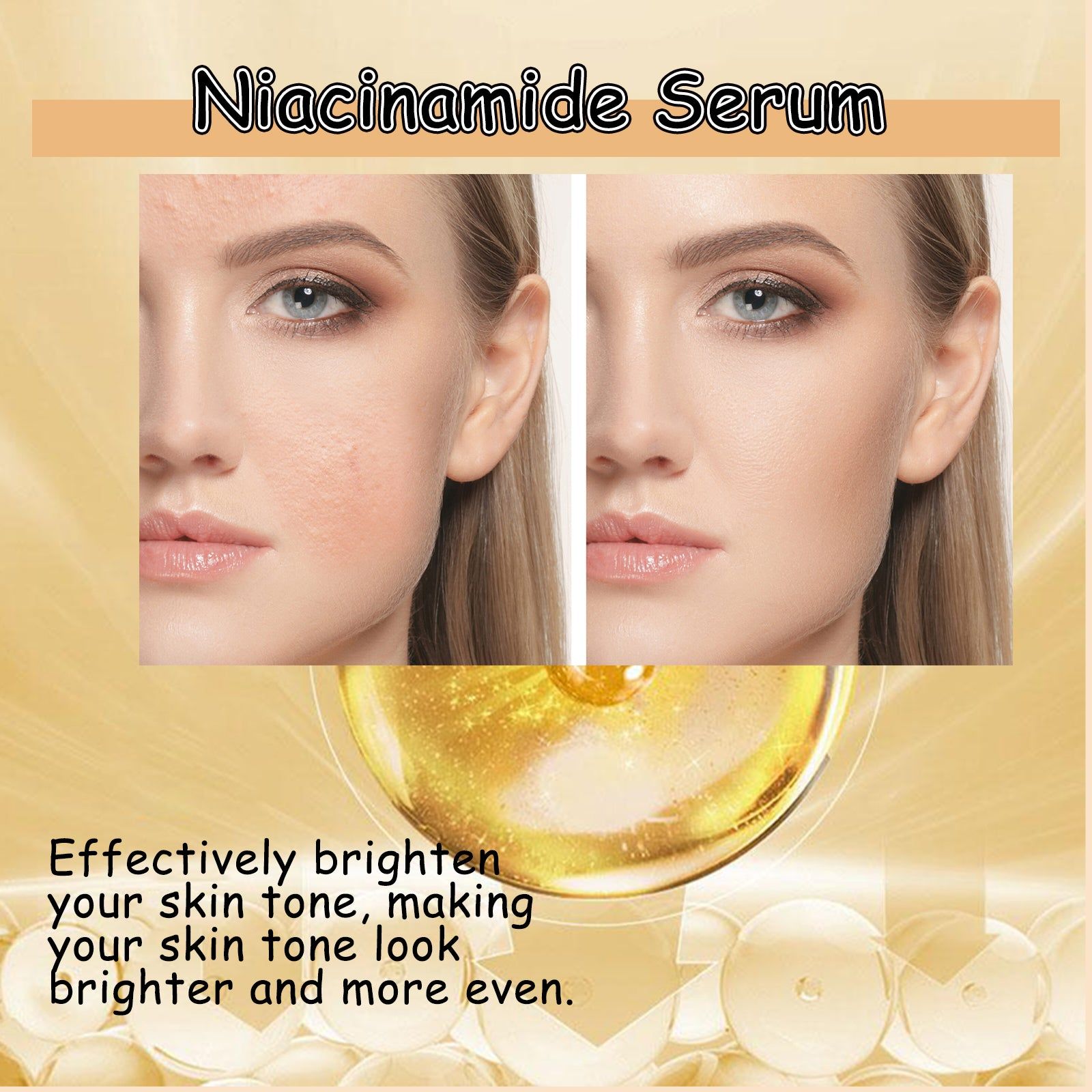 Niacinamide Brightening Serum for Radiant, Hydrated, Even Skin, Deep Moisture ,30ml