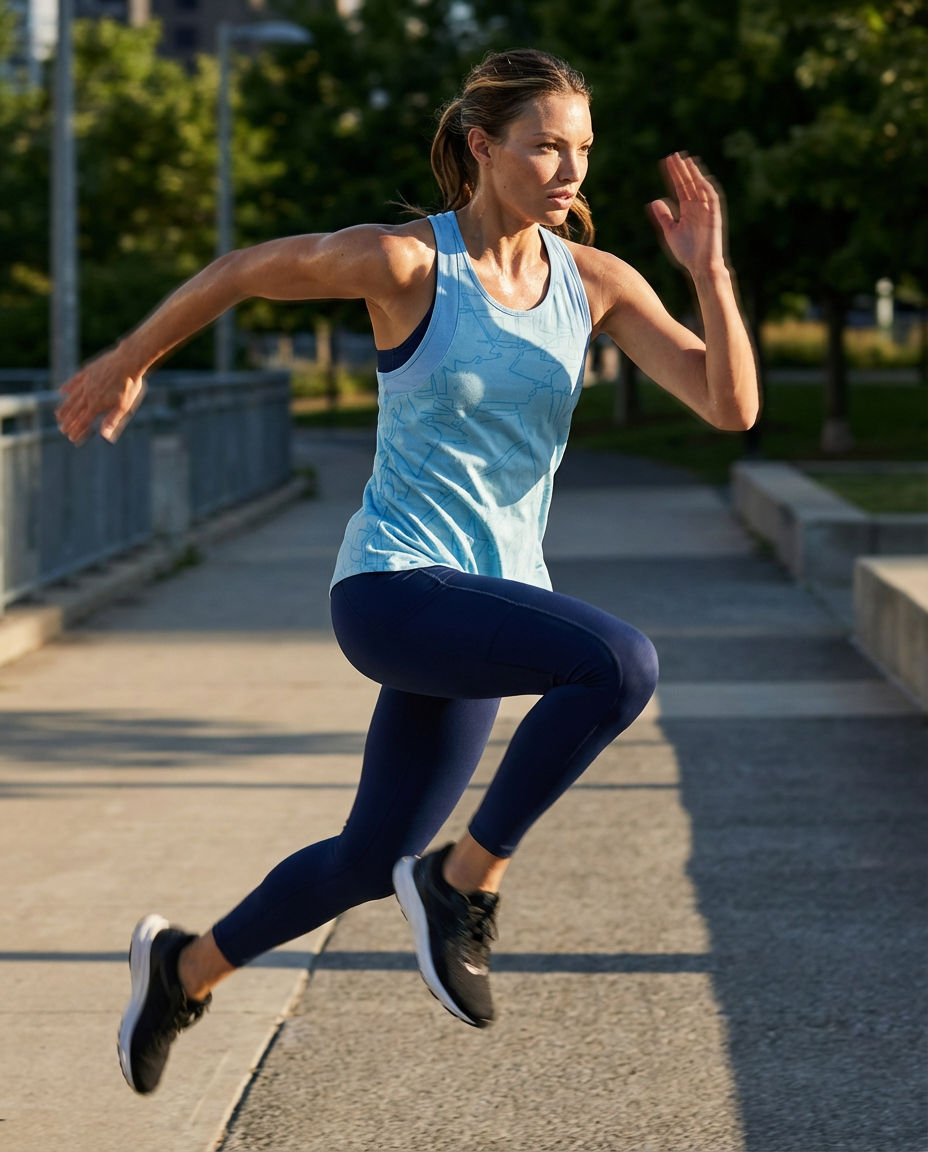 Under Armour Light Blue Patterned Training Tank