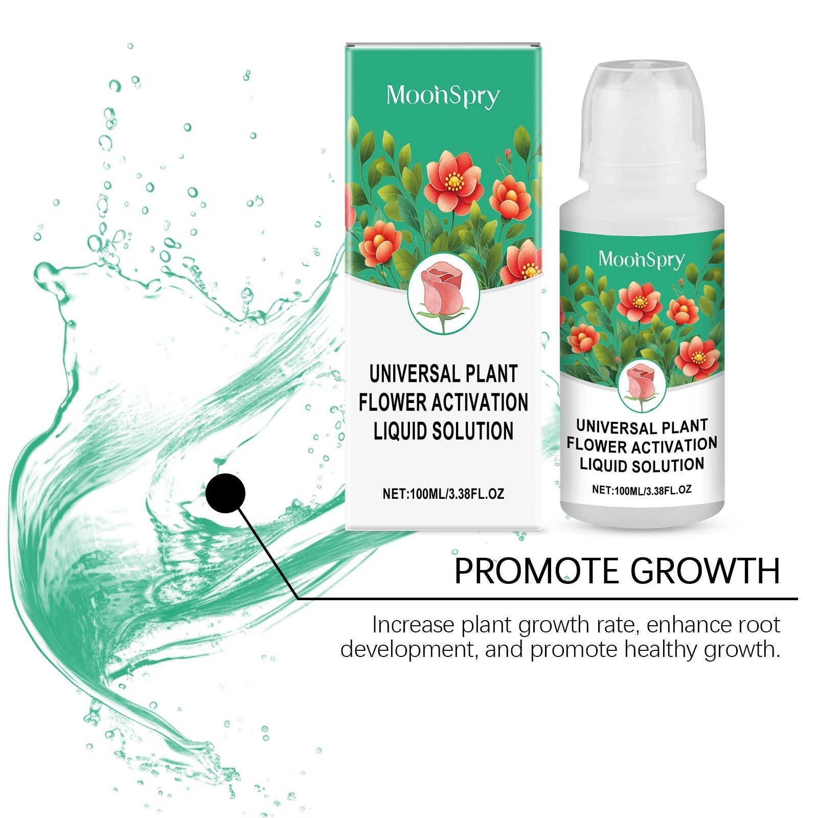 Boost Plant Growth with Flower Activation Solution, Nutrient Solution for Roots ,100ml