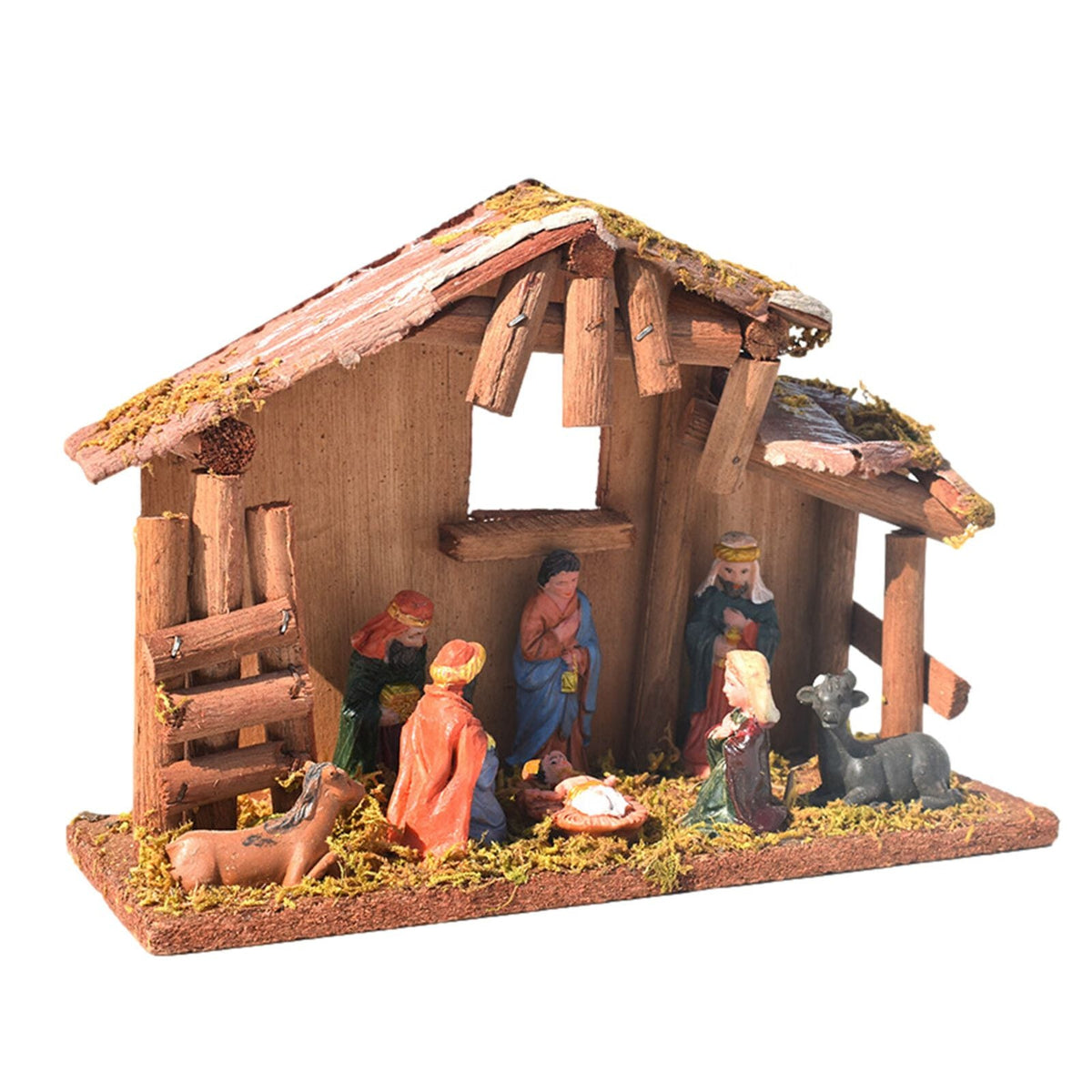 Christmas Nativity Sculpture Jesus Figurine Ornament Xmas Decorations Gift