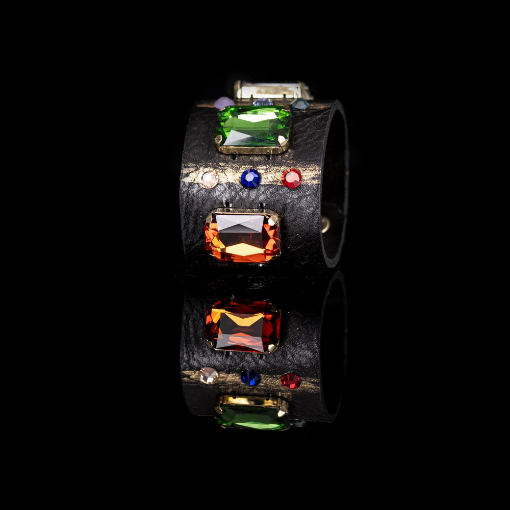 The Dark Royal Prism Leather Cuff