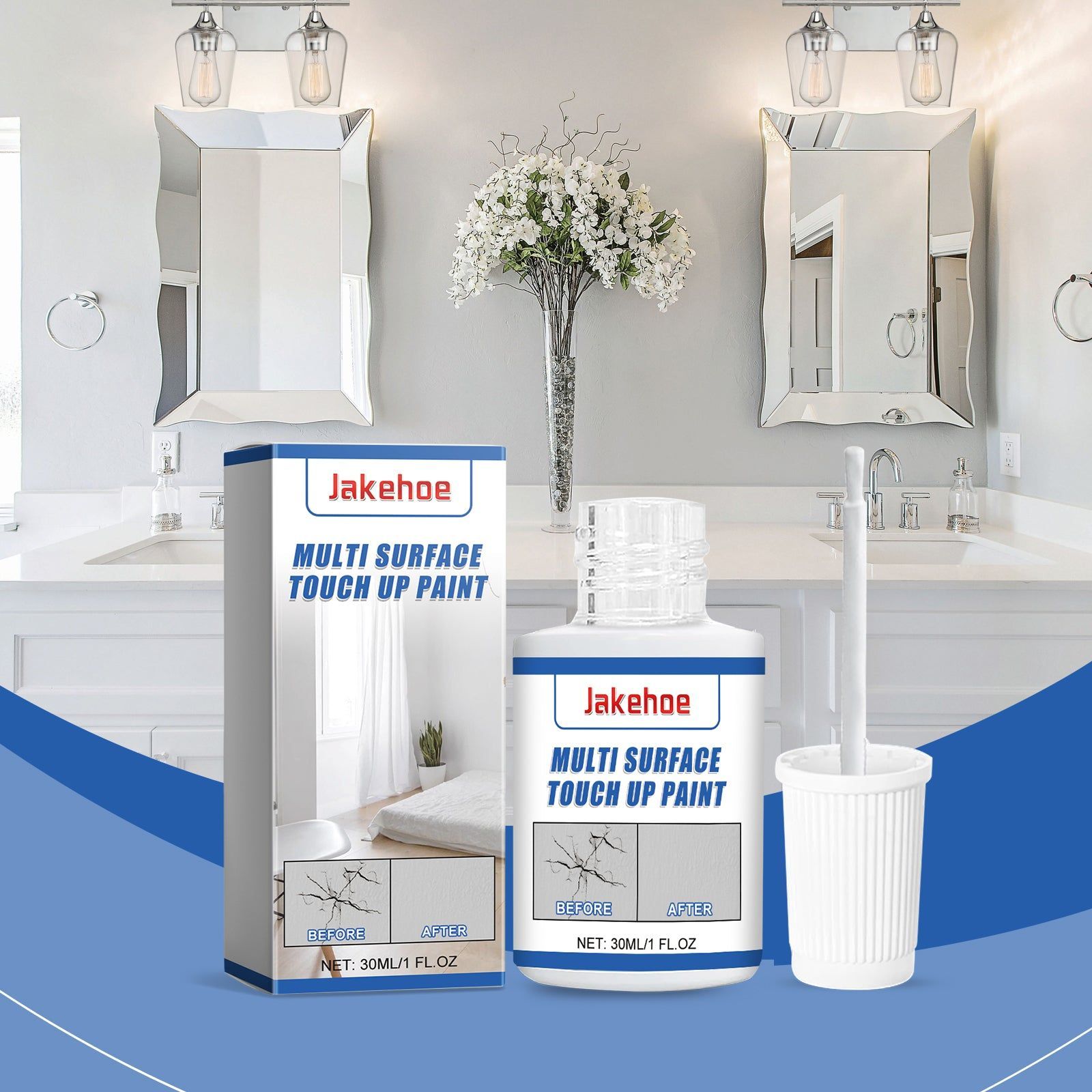 Premium Repair Paint for Walls, Waterproof, Scratch Cover, Easy to Use ,30ml