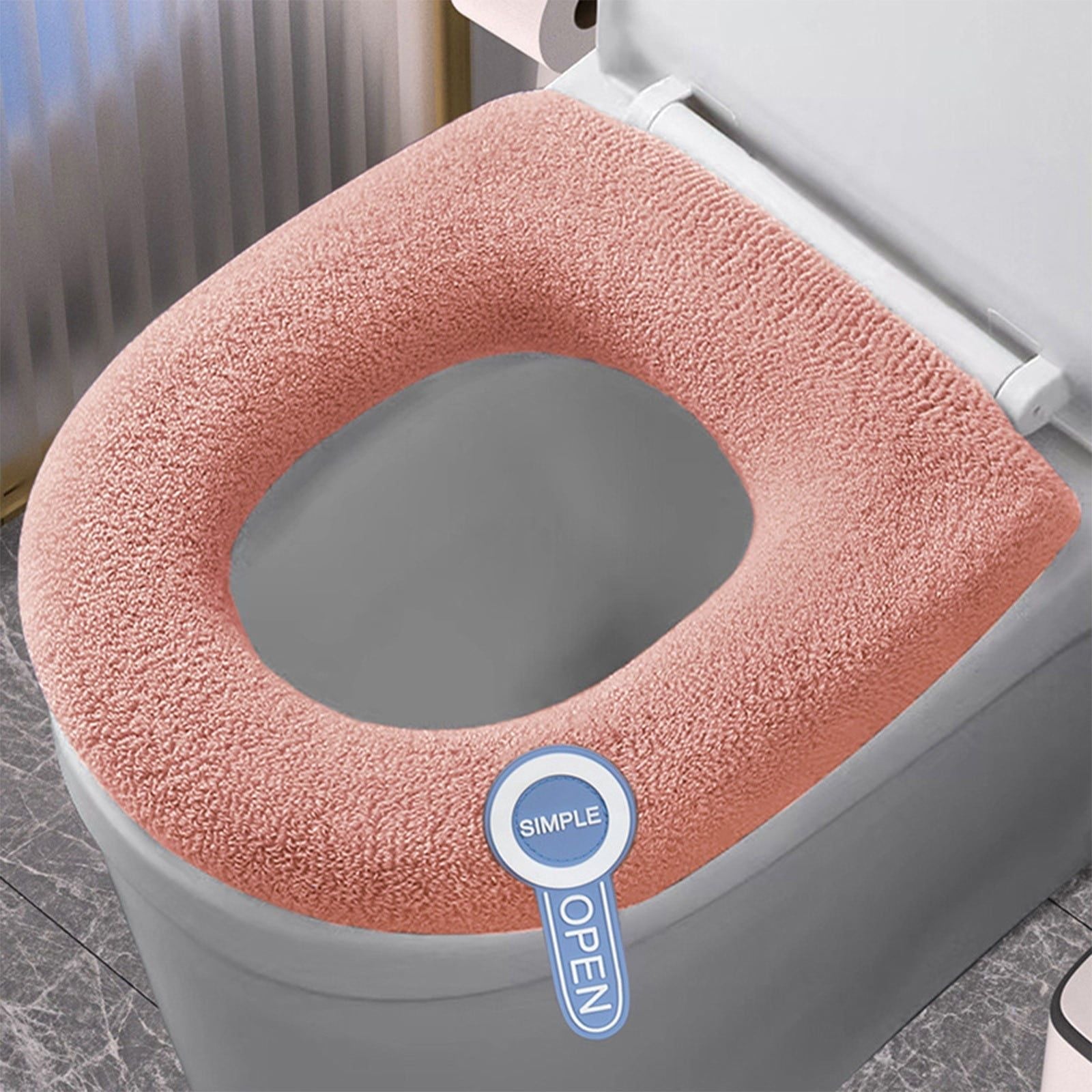 Bathroom Toilet Seat Covers Knitted Style Winter Toilet Seat Cushion Cover