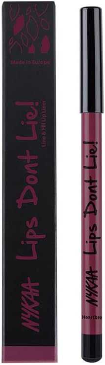 Nykaa lips Don't Lie Lip liner  Heart Breaker07