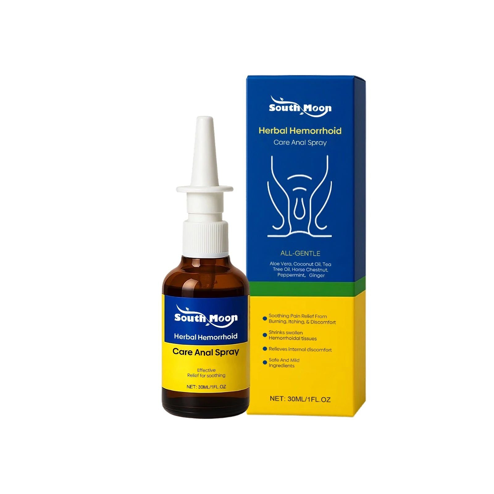 Body Care Spray, Gentle Aloe Vera, Coconut Oil, Tea Tree, Soothes & Refreshes ,30ml
