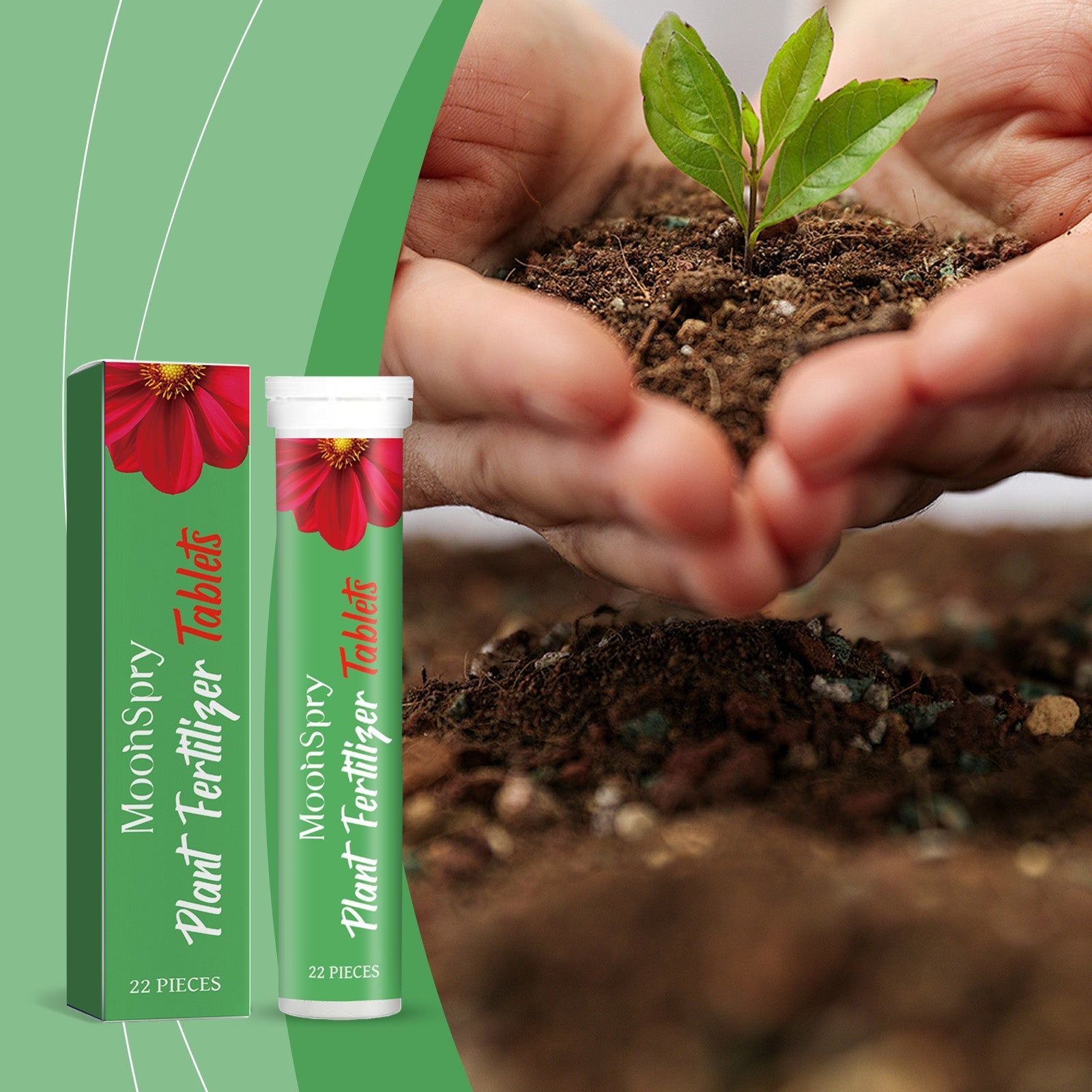 Boost Plant Growth with Organic Effervescent Tablets, Fast-Acting Plant Nutrition ,22 pieces