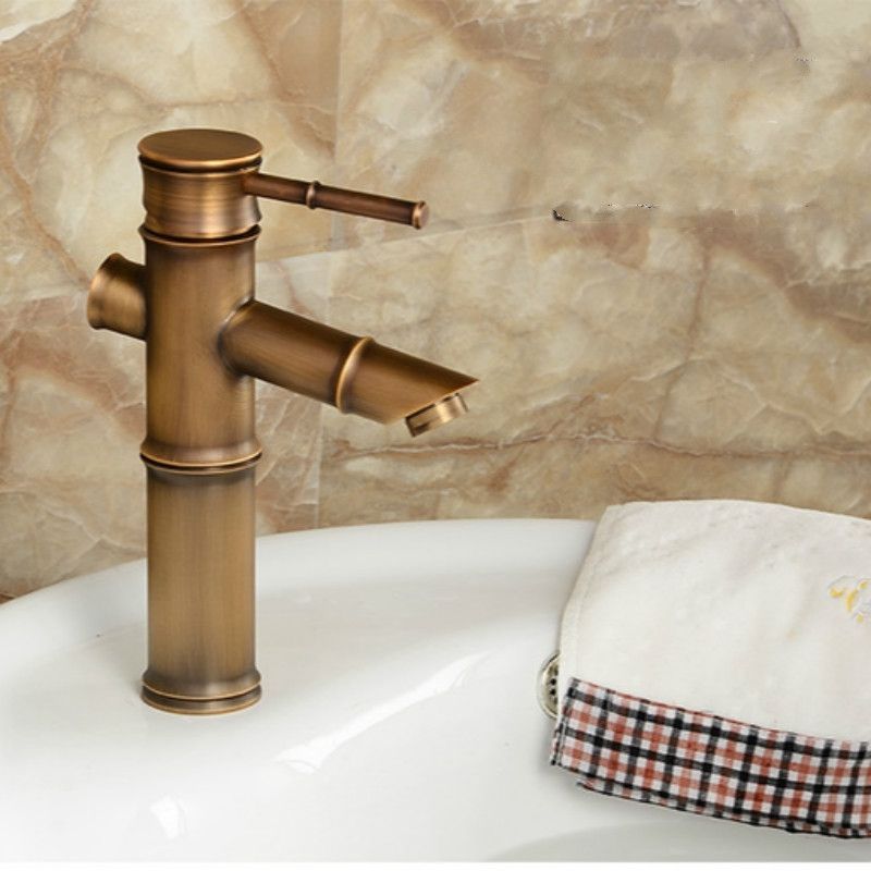 Antique Retro Hot Cold Water Copper Faucet Early 2 Knots