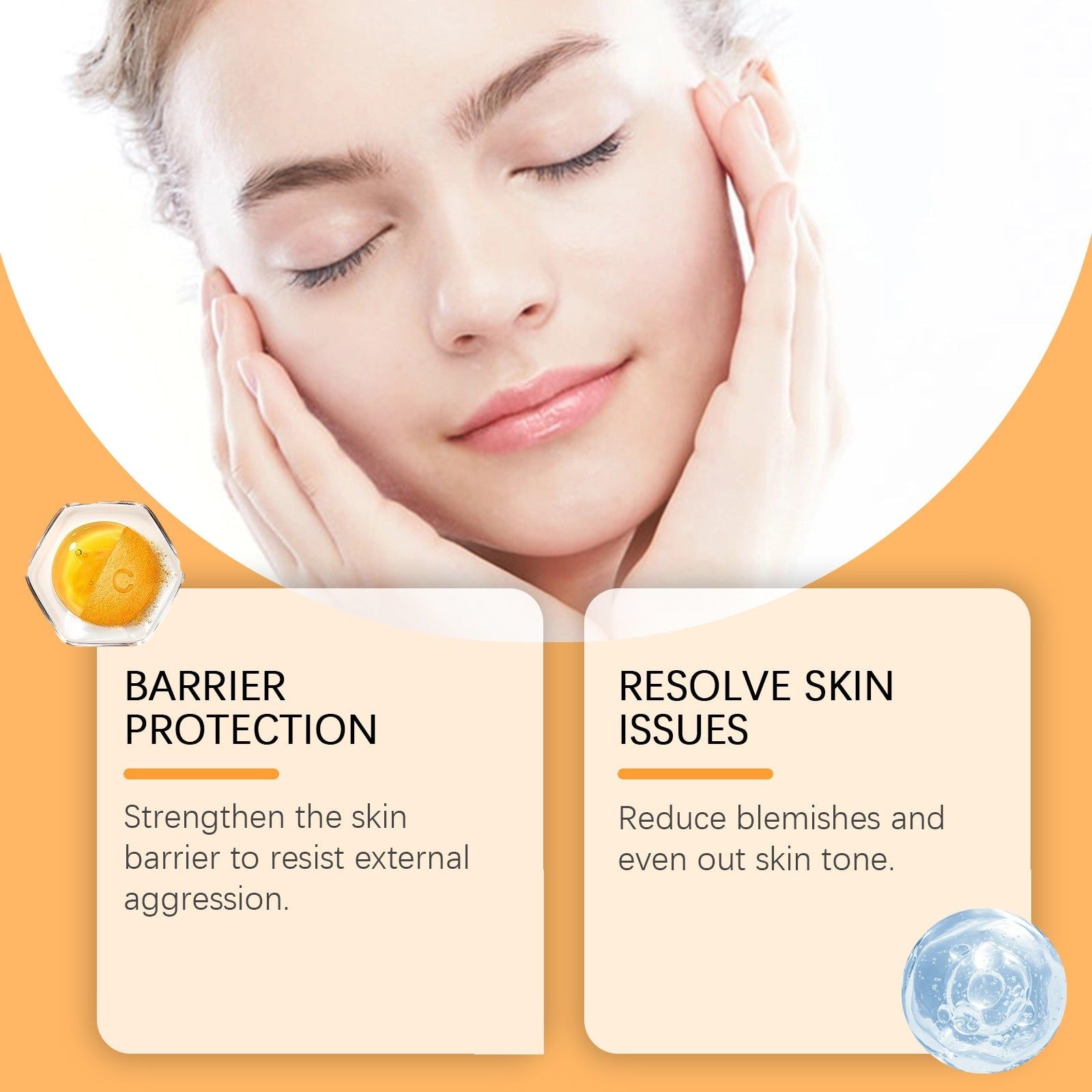 C10 Facial Essence, Hydrating Moisturizer, Brightening, Skin Firming, Anti-Aging ,30ml