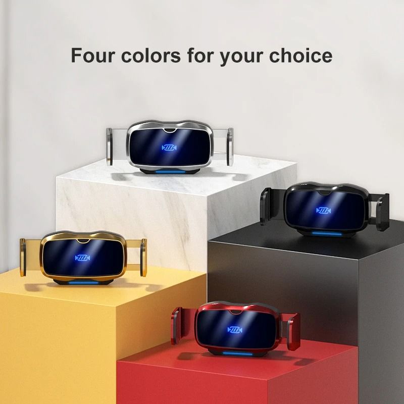 D7 Electric Phone Holder Mini Metal Automatic Locking Air Vent Phone Bracket For Car