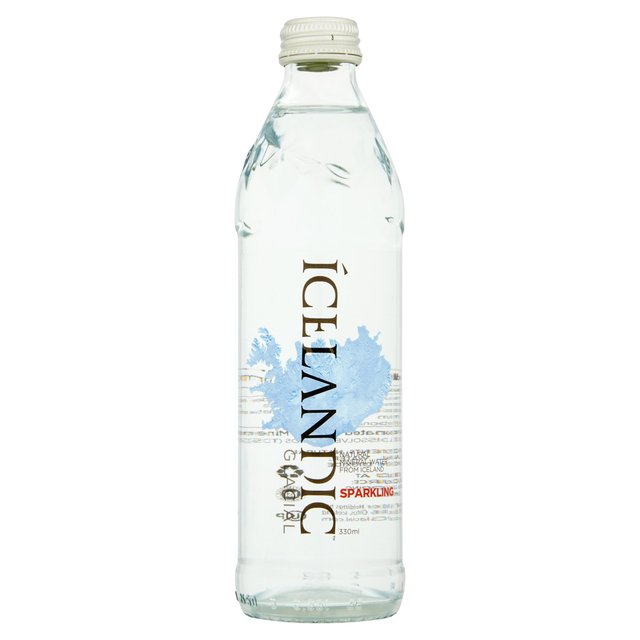 ICELANDIC GL SPRING SPARKLING WATER 330ML GLASS