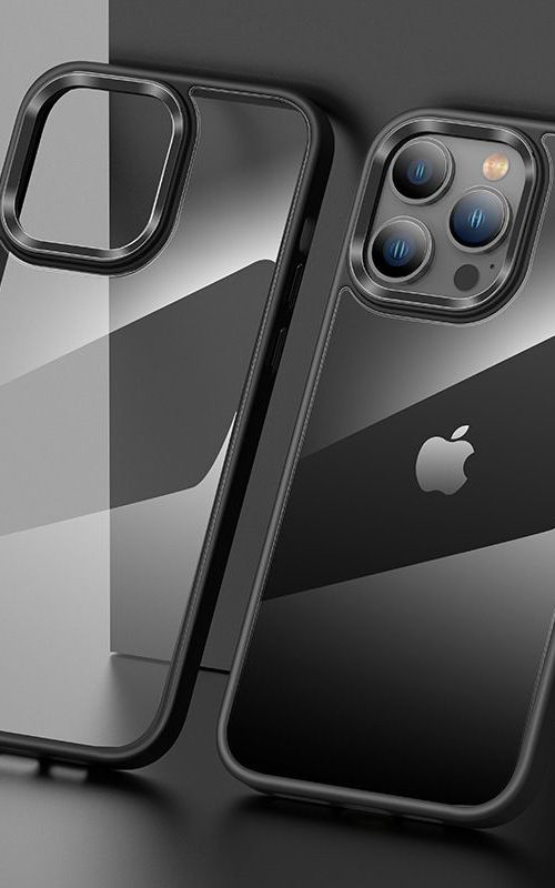 Metal Phone Case Clear Anti Scratch Protective Cover For iPhone 14 Series