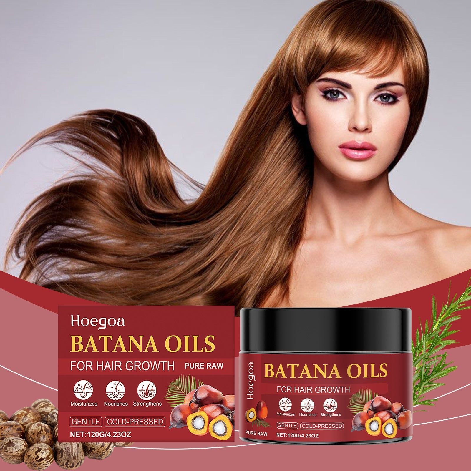Batana Hair Oil for Hair Care, Nourishing, Repair, Thicker, Stronger, Hydrating ,120g